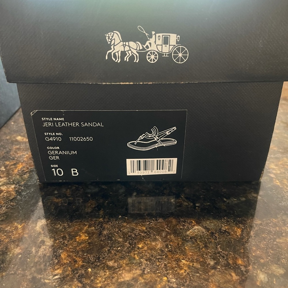 Coach leather sandals